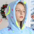 thumbnail image 5 of NIEWTR Boys Girls Kids Hooded Bathrobe,Soft Flannel Loungewear Robe with Adjustable Tie,Cartoon Print,for Toddlers to Kids 2-12 Years Toddler Pajamas(6-15 Years), 5 of 5