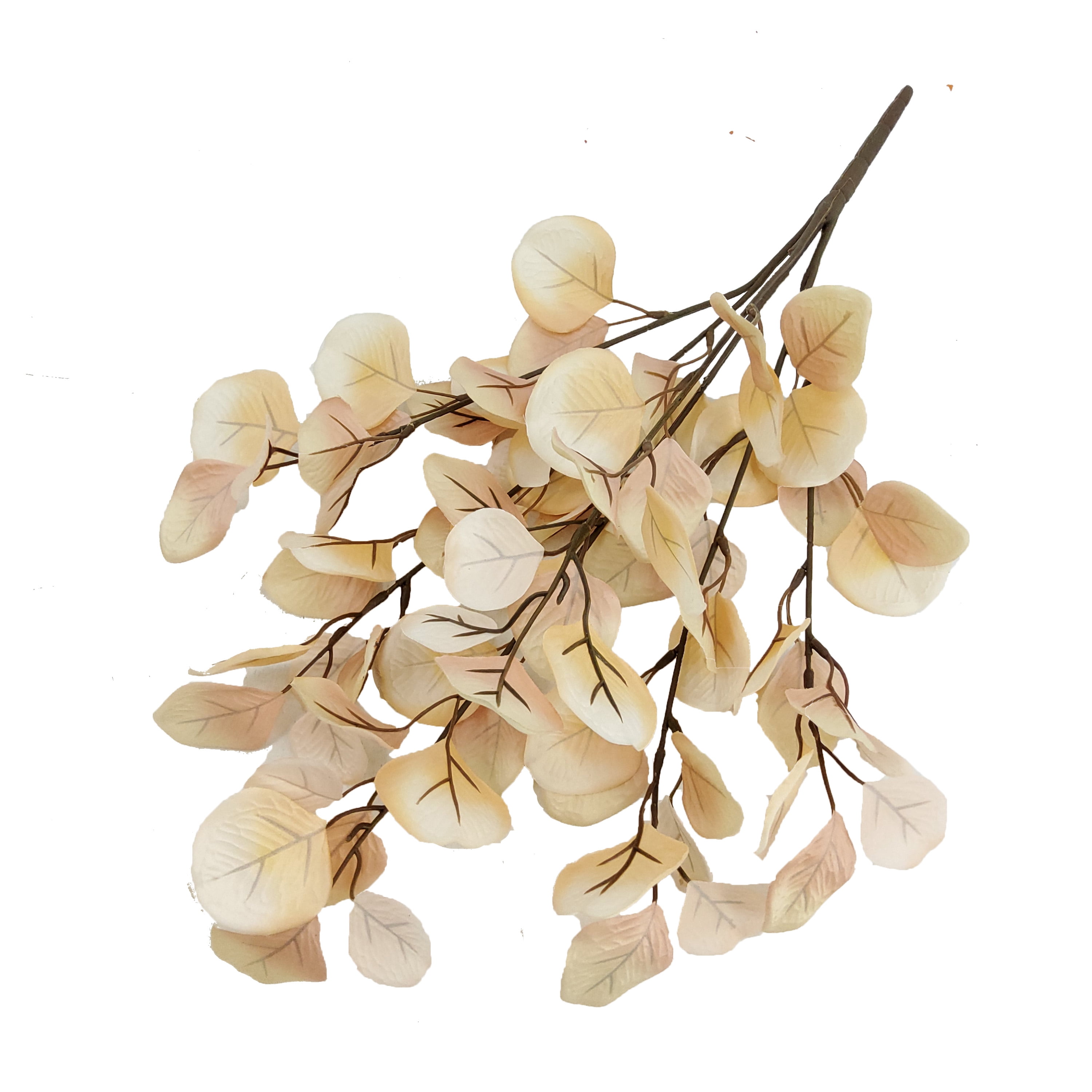 Mainstays 22 in Indoor Artificial Eucalyptus Bush, Cream