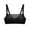 Black, variant on Ashirexll Bras for Women Adjustable Straps Lace Plus Size Comfort Breathable Gathering Posture Support Middle-Aged and Elderly Bra Hot Pink XXL