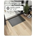 thumbnail image 4 of PABUBE Indoor and Outdoor Doormat, Non Slip Low-Profile Front Door Mat for Entryway, Washable Absorbent Indoor Rug,22" x 31", Light Grey, 4 of 10