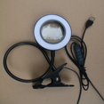 thumbnail image 3 of Lámpara de escritorio con clip negra Lámpara de lectura con clip flexible de 48 LED de 360 ° 3 modos de iluminación y 10 niveles de brillo Lámpara de escritorio LED USB para estudiar y trabajar, 3 of 5