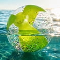thumbnail image 7 of PVC Inflatable Beach Ball Colorful Marbled Pattern, Outdoor Pool Party Summer Toy, Easy Inflate Deflate Sturdy Waterproof Beach Ball, 7 of 7