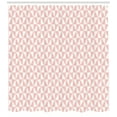 thumbnail image 3 of Ambesonne Pale Pink Shower Curtain, Geometric Mosaic Grid, 69"Wx84"L, Blush White, 3 of 3
