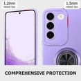 thumbnail image 5 of Compatible for Samsung Galaxy S22 Plus Case with Ring Holder [360° Rotatable Magnetic Kickstand] Soft TPU Cover Microfiber Inner Lining Protective Phone Case for Galaxy S22 Plus Purple, 5 of 10
