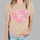 thumbnail image 5 of Camisetas de Manga Corta para las Mujeres de Moda Imprimir Cuello Redondo Camiseta, Mezcla de Poliéster Ligero para Primavera Verano Otoño, 5 of 8
