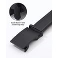 thumbnail image 4 of AWAYTR Men Ratchet Belt Leather Adjustable Trim to Fit No Holes Slide Dress Belt for Casual Formal Gift, 4 of 7