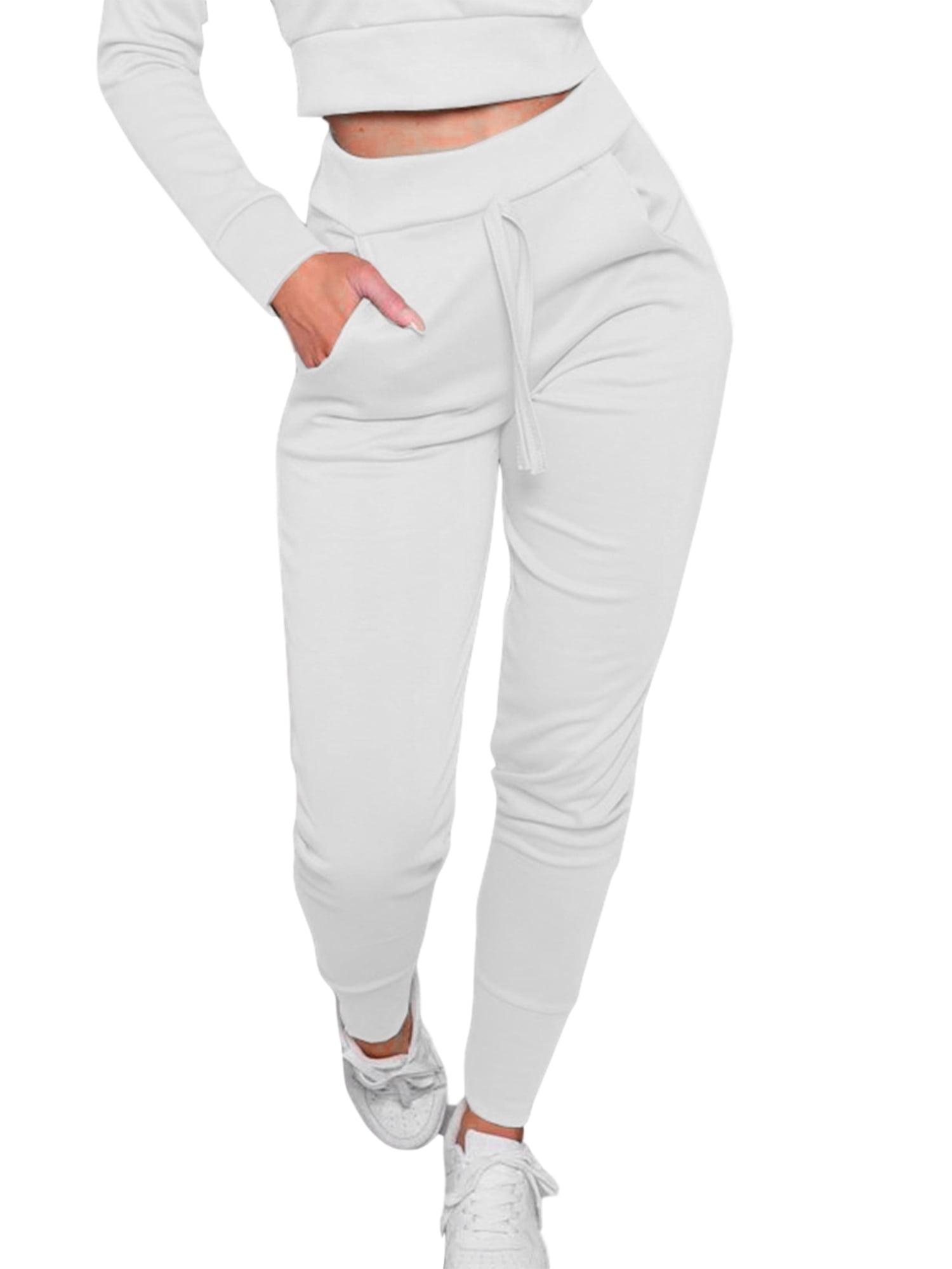MERSARIPHY Women Jogger Casual Elastic Waist Ankle Cuff Tight Sweatpants 