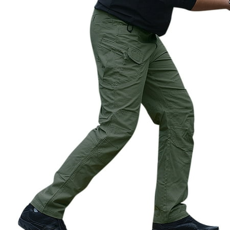 Men's Tactical Ripstop Multi Pockets Relaxed Fit Cargo Pants | Walmart ...