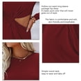 thumbnail image 1 of Vestido de cuello redondo, vestido de cadera, vestido de manga larga, vestido de moda para mujer, compacto y ligero, 1 of 7