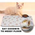 thumbnail image 6 of Dog Pet Food Mat - Dog Mat for Food and Water - Dog Water Bowl Mat for Messy Drinker - Absorbent Non-Slip Pet Mat - Pet Supplies Mat, 11.8"x18.1" Navy Blue, 6 of 6