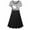 Black, variant on Maternity Dresses Pregnant Women Round Neck Nursing Short Sleeve Dress Ladies Summer Fashion Crew Neck Casual Solid Color Comfortable Breastfeeding Dress