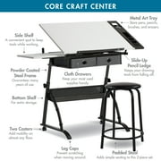 Studio Designs Core Drafting Table and Stool 2 Pc. Craft and Drawing Center
