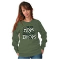 thumbnail image 4 of Deer Bucks Whitetail Hunting Hunters Unisex Plus Fleece Graphic Sweatshirt Brisco Brands 2X, 4 of 5