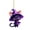O08 B 3.1"x3.1"x0.4", variant on Offer Countdown! Halloween Acrylic Hanging Ornaments 3.1"X3.1"X0.4" Ghost Witch Cat Design For Home Window Wall Car Decor