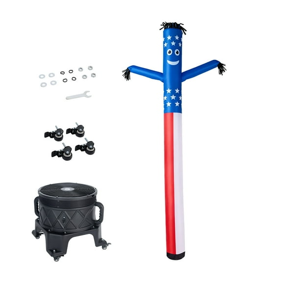 KFFKFF Inflatable Tube Man with Blower, 20 ft Tall, Waving Wind Dancing Tube with 1 HP Waterproof Blower Fan, Ideal for Outdoor Advertising, Business, and Party Decorations