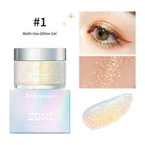 SDJMa Holographic Body Glitter Gel - Halloween Glitter Makeup for Face, Body, and Hair, Safe and Easy to Use, Perfect for Festivals Parties, Vegan & Cruelty Free (Golden Mirage)