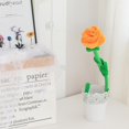 thumbnail image 2 of Artificial Plush Sunflower Daisy Flower Rose Toy Bendable Curtain Buckle Tiebacks Birthday Wedding Party Gift Decor Fairy Wands Stick Performance Props Novelty School Prize Gifts, 2 of 2