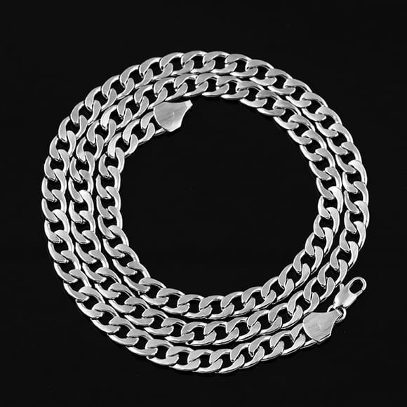 TopLLC Necklaces & Pendants Men Women Fashion Luxury Filled Curb Cuban Link Gold Necklace Jewelry Chain Necklace
