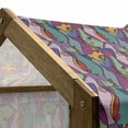 thumbnail image 4 of Cat Pet House, Geometric Colorful Cats Abstract Composition Cultural, Outdoor & Indoor Portable Dog Kennel with Pillow and Cover, 5 Sizes, Multicolor, by Ambesonne, 4 of 4