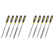 thumbnail image 1 of Juego de Limas de Metal de Mano Pequeña, 6,3 Pulgadas, 10 Piezas, Limas de Aguja de Acero de Aleación Resistente, Redondas, Bisemicirculares, Planas, Cuadradas, Triangulares, 1 of 5