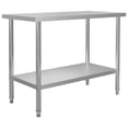 thumbnail image 1 of vidaXL Kitchen Work Table 120x60x85 cm Stainless Steel, 1 of 5