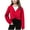 Hot Pink, variant on Girls Ballet Wrap Sweater Fashion V Neck Long Sleeve Cropped Dance Tops Fall Winter Lightweight Comfy Soft Pullover Red 11-12 Years
