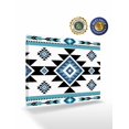 thumbnail image 2 of Blue Aztecs Wall Art for Living Room,Canvas Picture Wall Decor for Bathroom Bedroom,Southwestern Stripe Native American Boho Painting Artwork for Office Kitchen Hallway Dining Room Home Decor 16"x20", 2 of 8