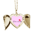 thumbnail image 1 of Griego, te amo, SMS en chino antiguo. Collar colgante en forma de melocotón con alas Unbranded M, 1 of 3