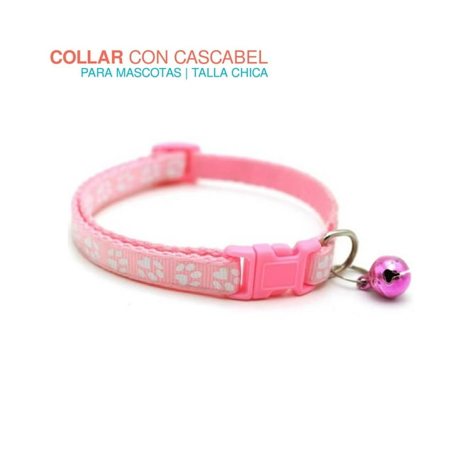 Collar para mascota Ajustable Poli Pets perro Gato Raza Pequeña rosa 6.49 pulg