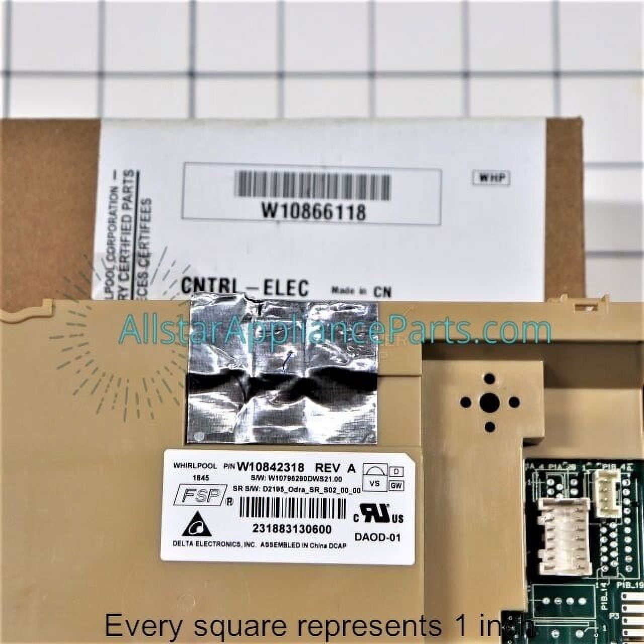 Whirlpool Dishwasher Main Control Board W10866118