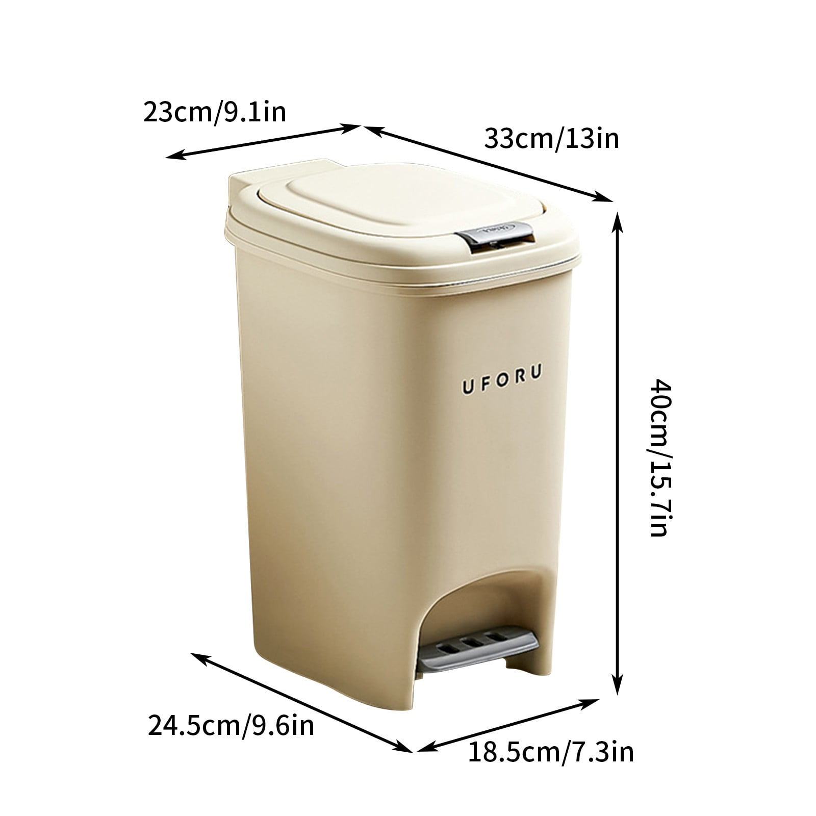 kladzum 20L Trash Can Large Capacity Household Kitchen Trash Can with Lid and Foot Pedal, Garbage Can Container Bins for Bathrooms, Laundry Room, Kitchens, Offices, Kids Rooms, Dorms