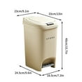 thumbnail image 2 of RKSTN Kitchen Trash Can Large Capacity Household Kitchen Trash Can with Lid and Foot Pedal, 2 of 2