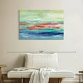 thumbnail image 2 of Elephant Stock California Surf Wall Art - Horizontal Canvas Wall Art - Living Room Wall Decor - Abstract Canvas - Turquoise And Blue Decor By Silvia Vassileva - 39" x 26", 2 of 8