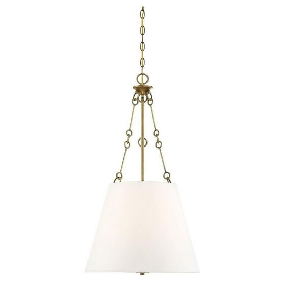 4 Light Pendant-Traditional Style with Transitional and Bohemian Inspirations-32.25 inches Tall By 18 inches Wide-Warm Brass Finish Bailey Street Home