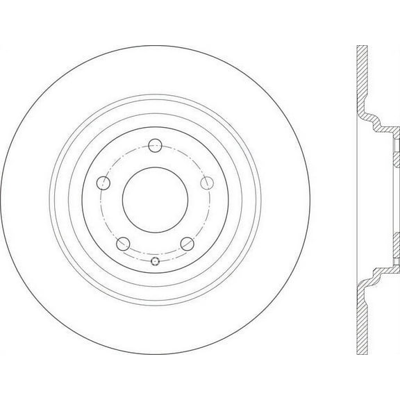 Centric Parts Disc Brake Rotor P/N:120.45091 Fits select: 2016-2021,2023 MAZDA CX-9