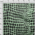 thumbnail image 2 of oneOone Polyester Lycra Mint Fabric Crocodile Animal Skin Sewing Material Print Fabric By The Yard 56 Inch Wide, 2 of 4