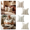 thumbnail image 2 of Double Sided Vintage Floral Striped Throw Pillow Covers 45x45CM Farmhouse Botanical Printed Square Cushion Case Decorative Couch Sofa Bed Home Living Room Indoor Decor Accessory, 2 of 5