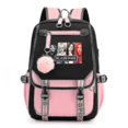 thumbnail image 1 of Mochila escolar con carga USB 2022 y puerto para auriculares - Mochila para portátil Blackpink, 1 of 1