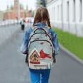 thumbnail image 6 of ALAZA Cardinal Bird Christmas Backpack Elementary School Bag Bookbag Travel Rucksack, 6 of 7