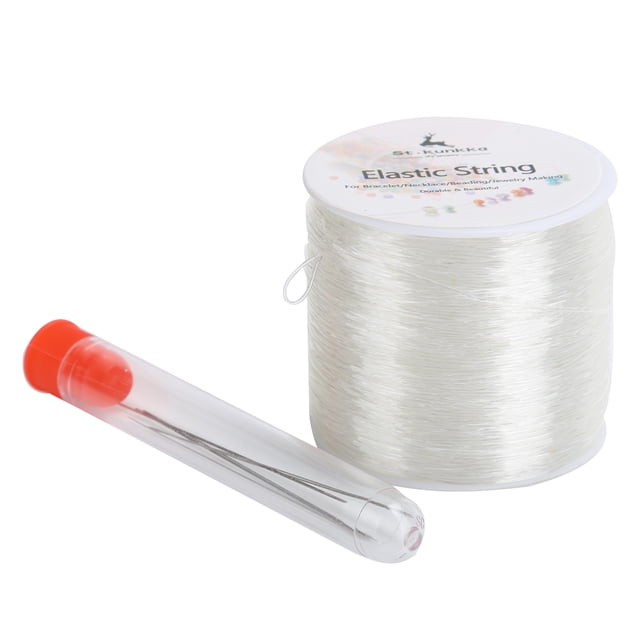 Fil Élastique pour Bijoux, Fil de Pêche Transparent Découpable DIY Technologie de Perles