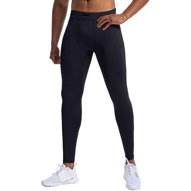 Pantalon de Survêtement Homme Homme Ajusté Entraînement Physique Course Extensible Basketball Base Entraînement Compression Pantalon Pantalon Sport Homme Noir G