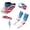 American Flag, variant on Chririnla Horse Racing Sun Visor Hat,Men Women Visor Cap+Headbands+Arm Sleeve Lightweight Sun Protection for Derby Party