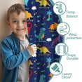 thumbnail image 3 of Blackout Kids Curtains,Colorful Dinosaurs Names Palms Clouds Pattern Childrens Insulated Curtains Set Of 2,Bedroom Essentials,Toddler Room Decor 42"x84", 3 of 5
