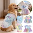 thumbnail image 5 of Decoration Tie Dye Hoodie Sweatshirt For Small Medium Large Breeds Soft Warm Puppy With Adjustable Drawstring, 5 of 5