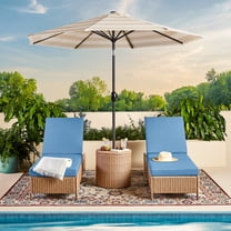 Mainstays Chelsea Outdoor Patio Steel Chaise Lounge,Blue