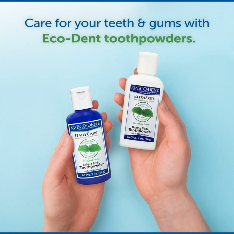 Eco-Dent DailyCare Baking Soda Toothpowder Mint SLS & Fluoride