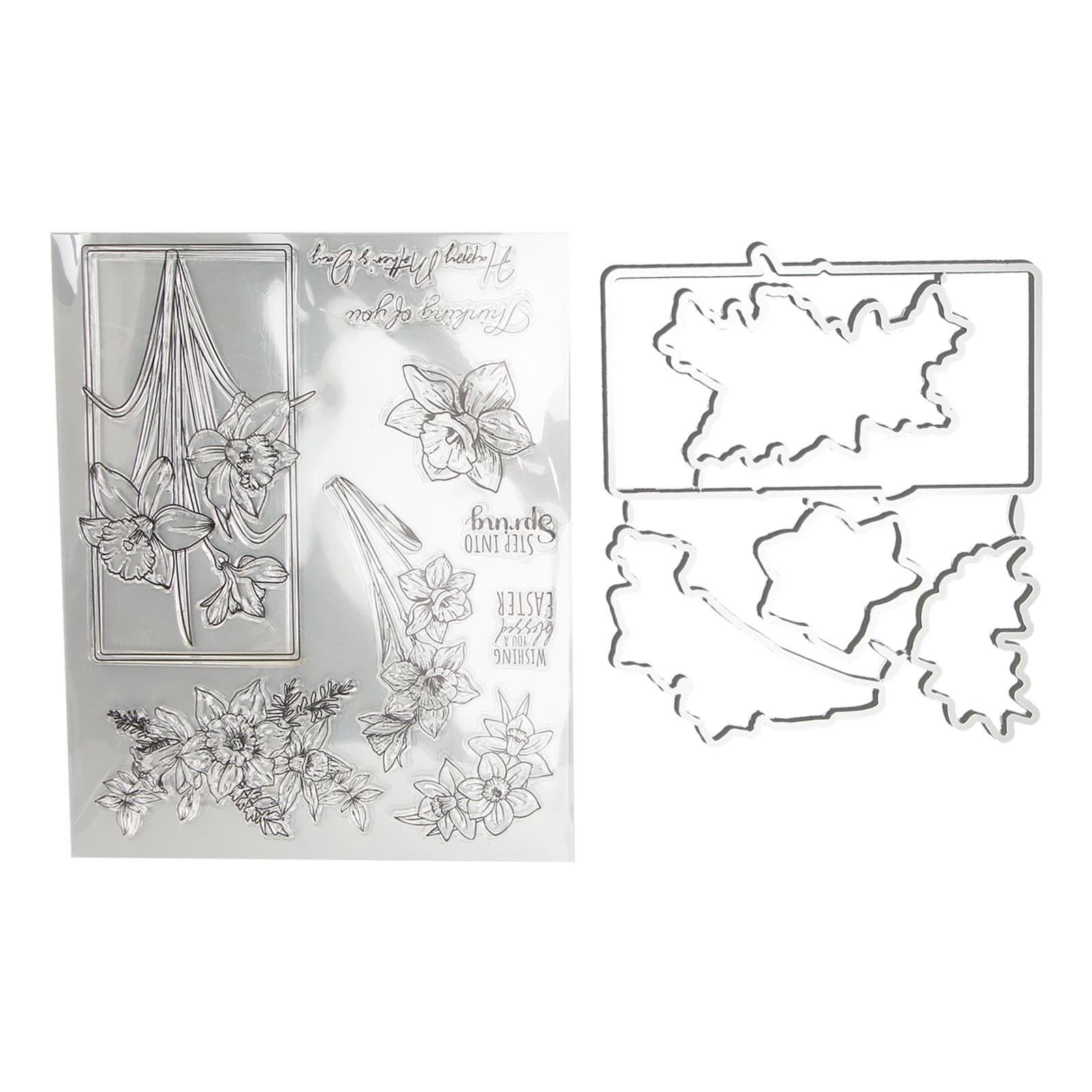 Card Making Stamps, Clear Stamps Set DIY Combination Transparent Hands