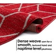 thumbnail image 6 of Well Woven Plaza Geometric Red Modern Lines Angles Tiles Shapes Area Rug 8x11 (7'10" x 9'10") Carpet, 6 of 6