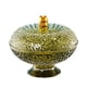 thumbnail image 3 of Frutero decorativo con pedestal y tapa para guardar verduras ámbar, 3 of 9
