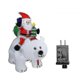 thumbnail image 5 of Holiday Decoration Christmas White Bear Inflatable Santa Claus Riding Bobble Bear Atmosphere Decoration-U.S. regulations, 5 of 5